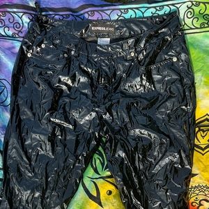 LEATHER EXPRESS JEANS.